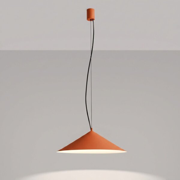 LED Pendelleuchte TRIAC dimmbar Ockerrot 3000K Ø50 cm