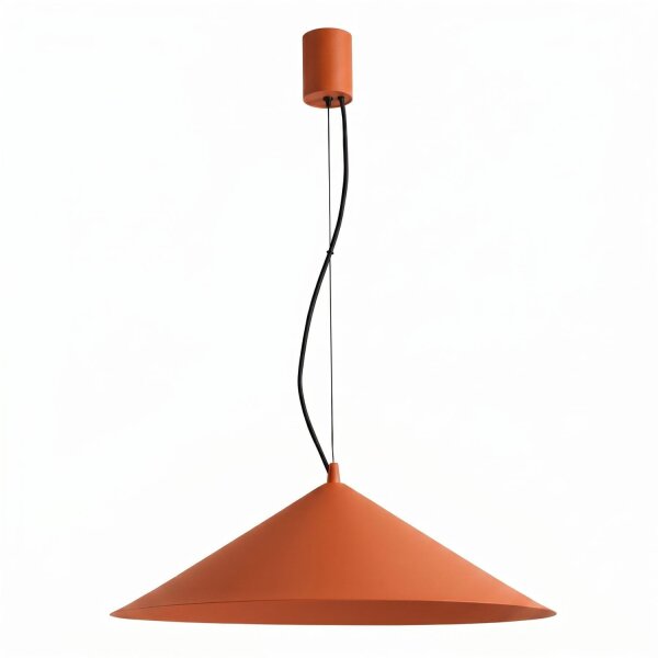 LED Hängelampe TRIAC dimmbar Ockerrot 4000K rund Ø50 cm