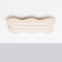 Deckenleuchte Beige S14d 3-flammig L:66 cm dekorativ