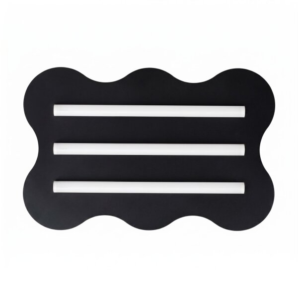 Deckenlampe Schwarz S14d 3-flammig L:66 cm dekorativ