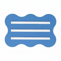 Deckenleuchte Hellblau S14d 3-flammig L:66 cm rund