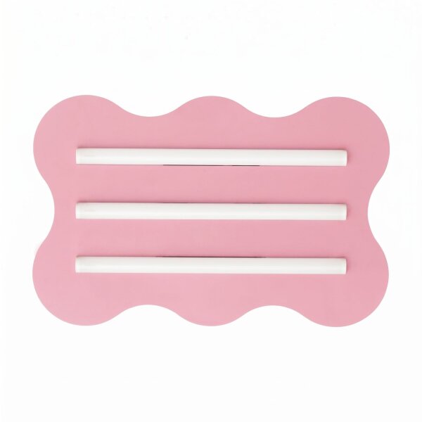 Deckenleuchte Pink S14d 3-flammig L:66 cm dekorativ