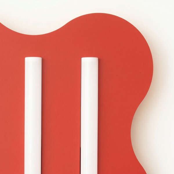 Deckenlampe Rot Modern S14d 3-flammig L:66 cm dekorativ