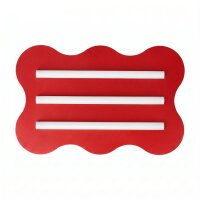 Deckenlampe Rot Modern S14d 3-flammig L:66 cm dekorativ