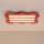 Deckenlampe Rot Modern S14d 3-flammig L:66 cm dekorativ