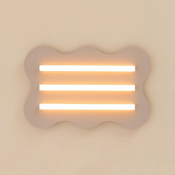 Deckenlampe Taupe S14d 3-flammig L:66 cm dekorativ