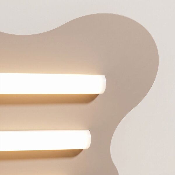 Deckenlampe Taupe S14d 3-flammig L:66 cm dekorativ