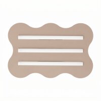 Deckenlampe Taupe S14d 3-flammig L:66 cm dekorativ