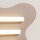 Deckenlampe Taupe S14d 3-flammig L:66 cm dekorativ