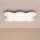 Deckenlampe Modern Metall Weiß S14d 3-flammig L:66 cm