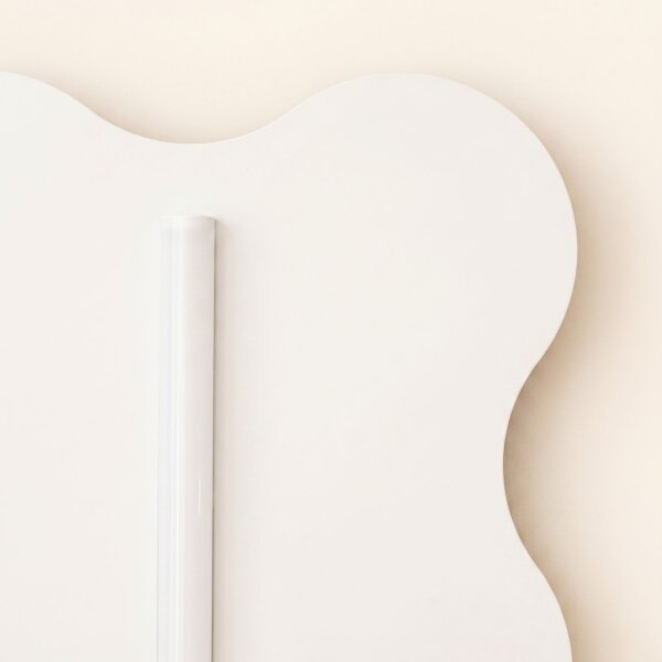 Wandleuchte Stahl Beige Modern S14d H:66 cm dekorativ
