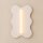 Wandleuchte Stahl Beige Modern S14d H:66 cm dekorativ