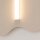 Wandleuchte Stahl Beige Modern S14d H:66 cm dekorativ