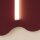 Wandlampe Burgund Stahl S14d H:66 cm Modern dekorativ