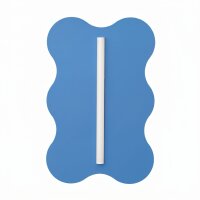 Wandlampe Hellblau Stahl Modern S14d H:66 cm dekorativ