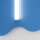 Wandlampe Hellblau Stahl Modern S14d H:66 cm dekorativ