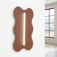 Wandleuchte Mokka Modern S14d 66 cm wohnlich dekorativ