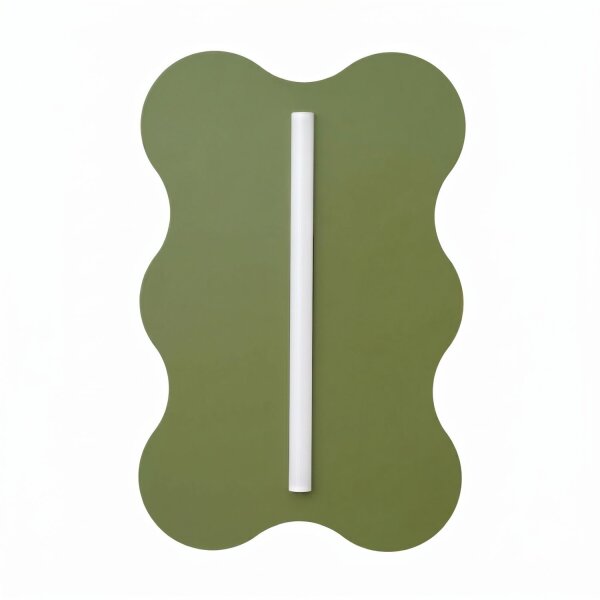Wandlampe Stahl Olivgrün Modern S14d H:66 cm dekorativ
