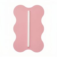 Wandlampe Stahl Pink S14d H:66 cm Modern dekorativ