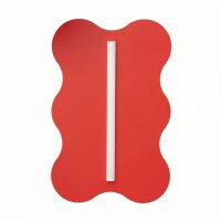 Wandlampe Rot Stahl S14d H:66 cm wohnlich dekorativ