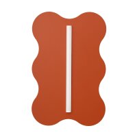Wandleuchte Stahl Ockerrot S14d H:66 cm dekorativ