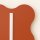 Wandleuchte Stahl Ockerrot S14d H:66 cm dekorativ