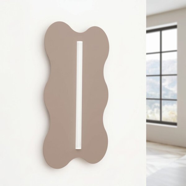 Wandlampe Taupe S14d H:66 cm wohnlich dekorativ