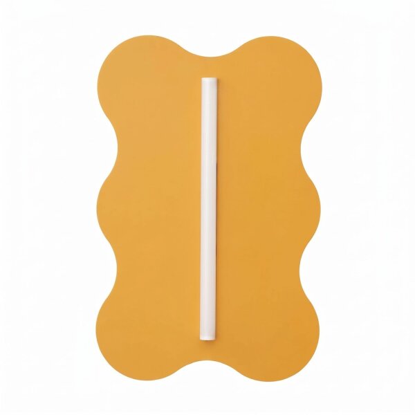 Wandleuchte Gelb Stahl S14d H:66 cm wohnlich dekorativ