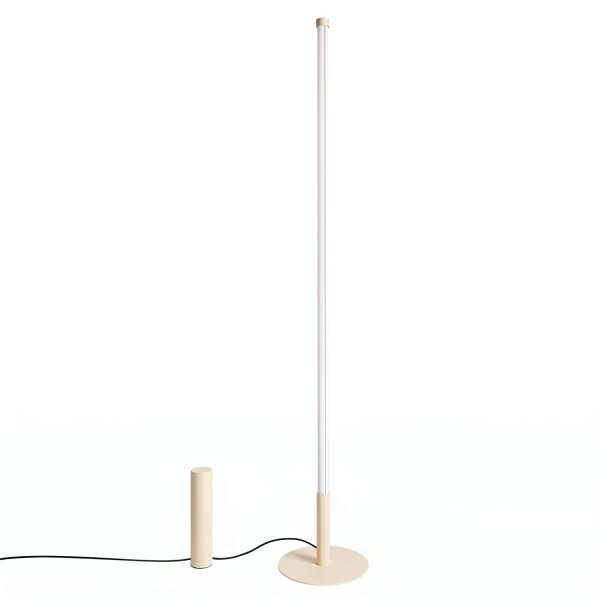 LED Stehleuchte dimmbar Beige 3000K H:150 cm Ø3,5 cm