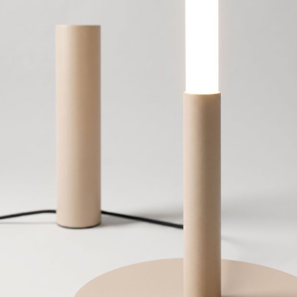 LED Stehleuchte dimmbar Beige 3000K H:150 cm Ø3,5 cm