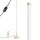 LED Stehleuchte dimmbar Beige 3000K H:150 cm Ø3,5 cm