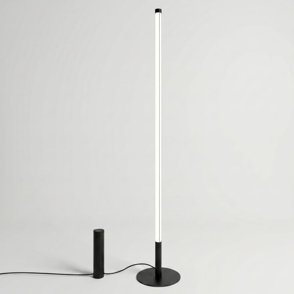 LED Stehlampe dimmbar Schwarz 4000K H:150 cm Ø3,5 cm