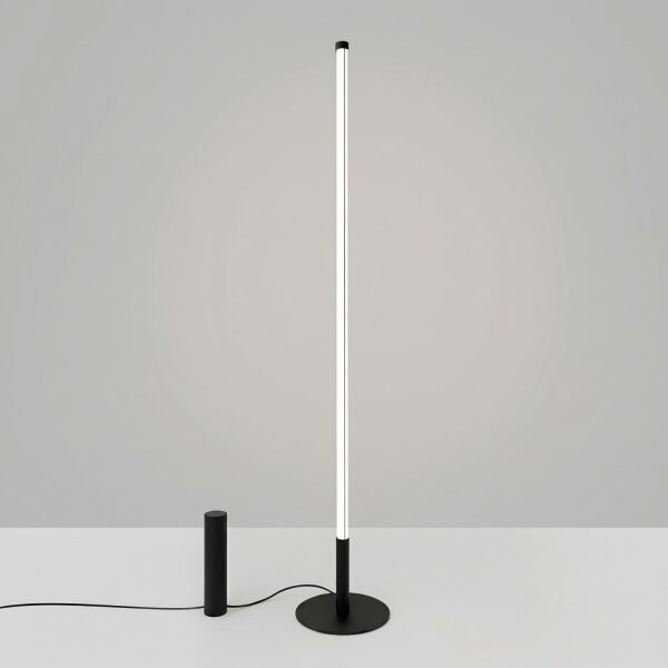 LED Stehlampe dimmbar Schwarz 4000K H:150 cm Ø3,5 cm