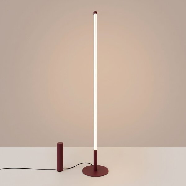 LED Stehleuchte dimmbar Burgund 3000K Ø3,5 cm H:150 cm