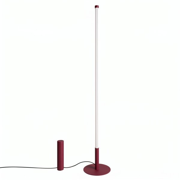 LED Stehlampe dimmbar Burgund 4000K H:150 cm Ø3,5 cm
