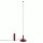 LED Stehlampe dimmbar Burgund 4000K H:150 cm Ø3,5 cm