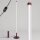 LED Stehlampe dimmbar Burgund 4000K H:150 cm Ø3,5 cm