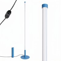 LED Stehlampe dimmbar Hellblau 3000K H:150 cm Ø3,5 cm