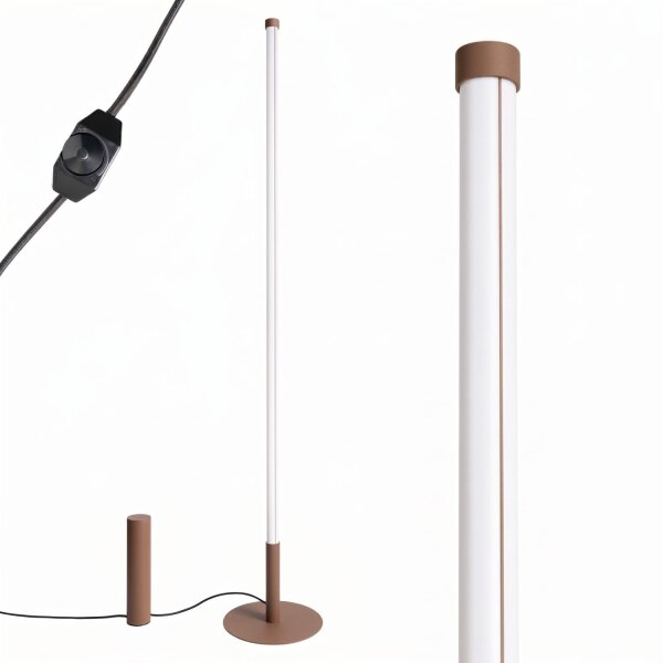 LED Stehleuchte dimmbar Mokka 3000K Ø3,5 cm H:150 cm