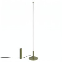 LED Stehleuchte dimmbar Olivgr&uuml;n 4000K H:150 cm &Oslash;3,5 cm