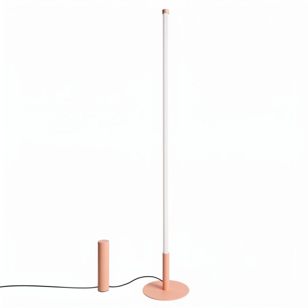 LED Stehlampe dimmbar Pfirsich 4000K H:150 cm Ø3,5 cm