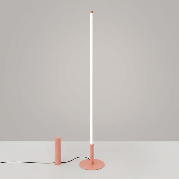 LED Stehlampe dimmbar Pfirsich 4000K H:150 cm Ø3,5 cm