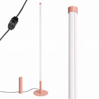 LED Stehlampe dimmbar Pfirsich 4000K H:150 cm Ø3,5 cm