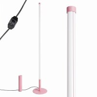 LED Stehlampe dimmbar Pink 3000K H:150 cm Ø3,5 cm