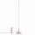 LED Stehlampe dimmbar Pink 3000K H:150 cm Ø3,5 cm