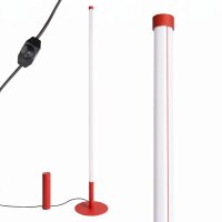 LED Stehleuchte dimmbar Push-DIM Rot 3000K 150 cm