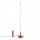 LED Stehlampe dimmbar Ockerrot 3000K H:150 cm Ø3,5 cm
