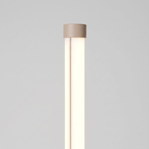 LED Stehlampe dimmbar Taupe 3000K Ø3,5 cm rund H:150 cm