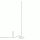 LED Stehlampe dimmbar Weiß Stahl 3000K H:150 cm Ø3,5 cm