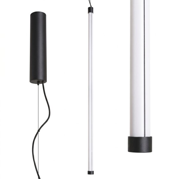 LED Pendelleuchte dimmbar Push-DIM Schwarz 3000K Ø3 cm